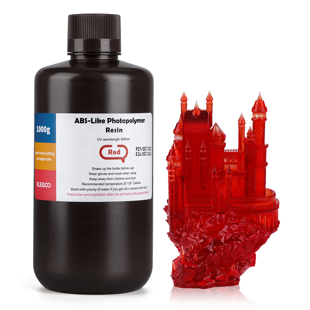 ROJO ABS RESINA ELEGOO 1kg 50.103.0109
