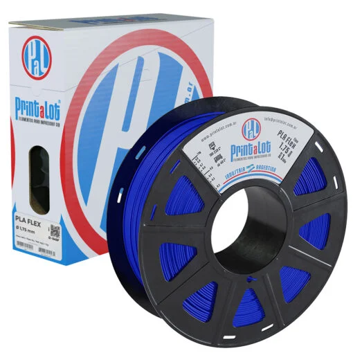 FLEXIBLE AZUL PLAFLEX PrintaLot x1KG Filamento 3D DIAMETRO 1,75mm