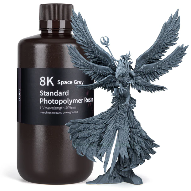 GRIS ESPACIAL ESTANDAR RESINA ELEGOO 8K 1Kg 50.103.0124
