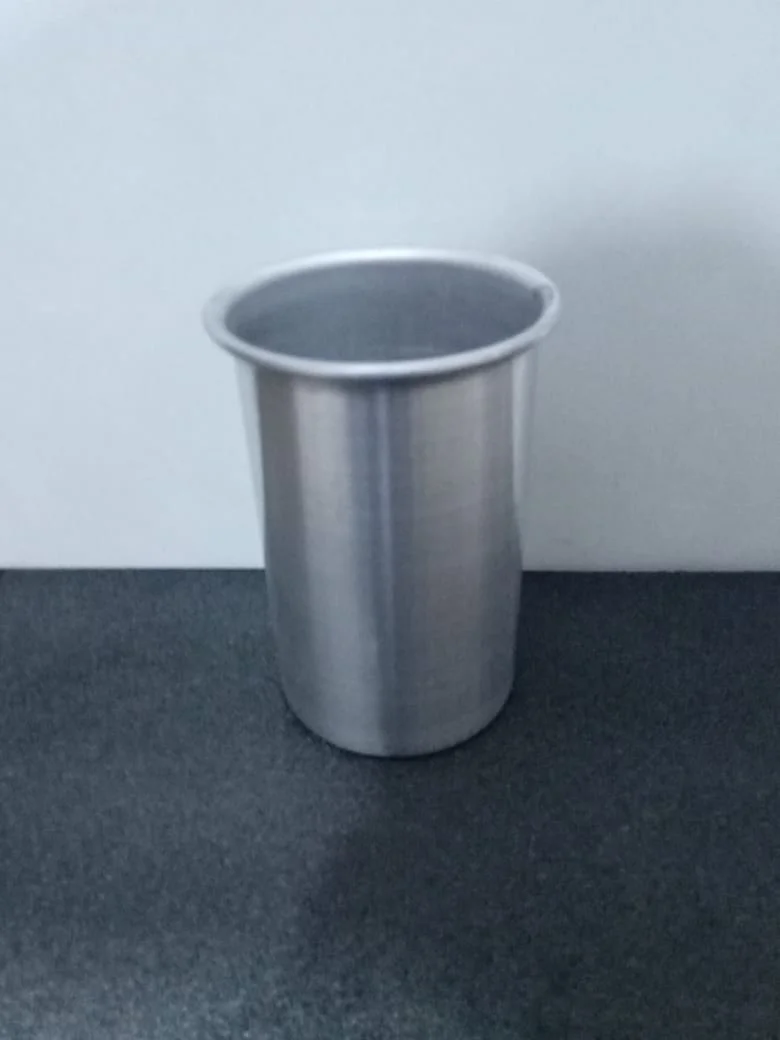 800ML MOD2 VASO ALUMINIO SIN STL (SOLO VASO DE ALUMINIO SIN PIEZAS IMPRESAS) 10 (diametro superior) - 8.4 (diametro inferior) - 14 (altura),(LAS MEDIDAS PUEDEN VARIAR)