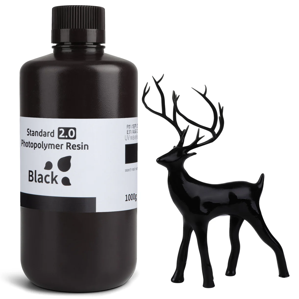 NEGRO ESTANDAR V2.0 RESINA ELEGOO 1kg 50.103.0063