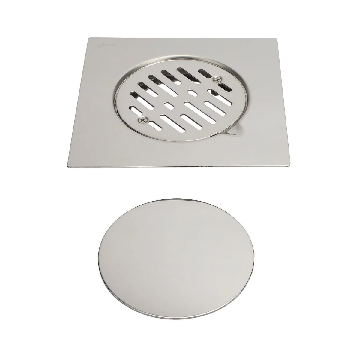 Rejilla y tapa para desagüe 20 cm × 20 cm GLOA